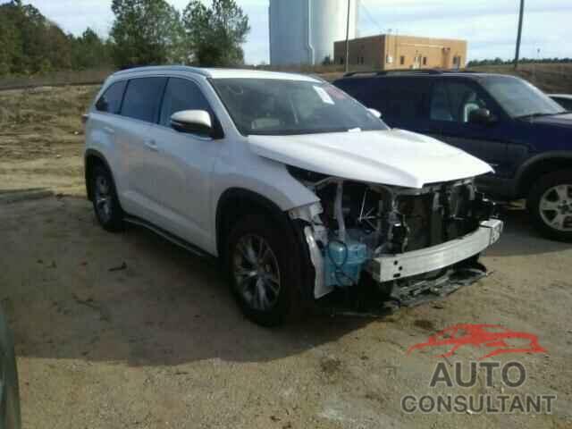 TOYOTA HIGHLANDER 2015 - 5TDJKRFH4FS201535