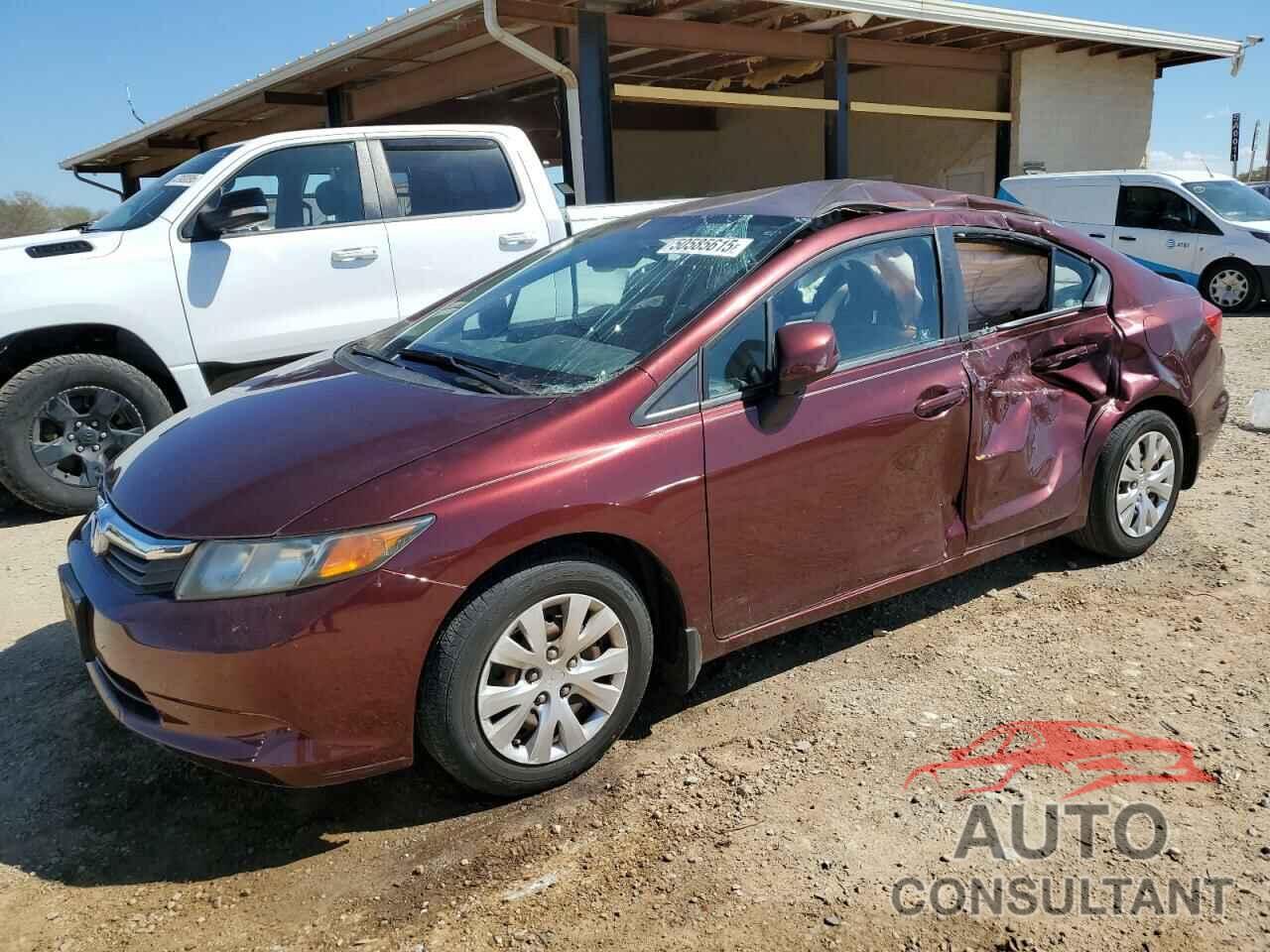 HONDA CIVIC 2012 - 19XFB2F54CE085794