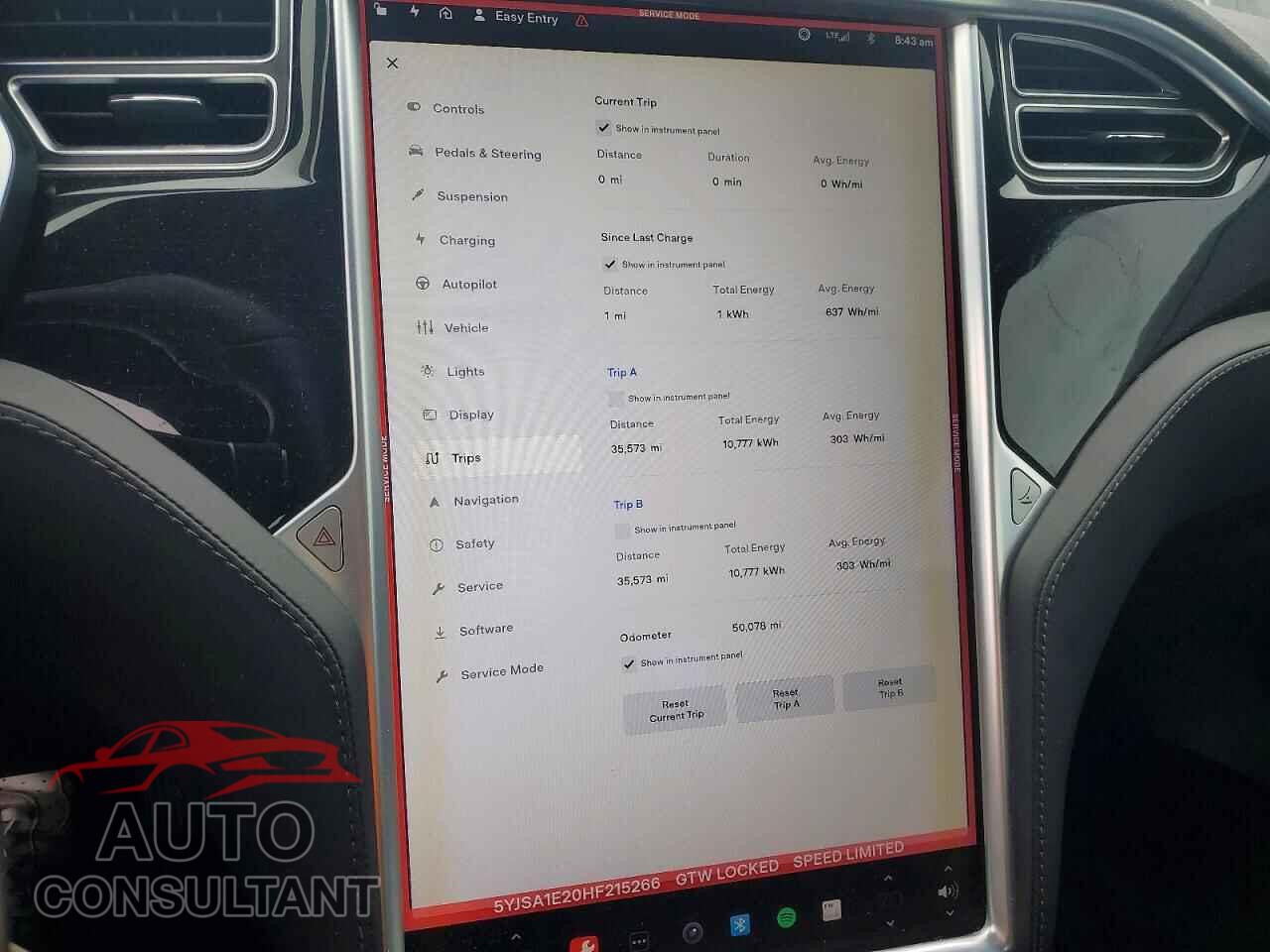 TESLA MODEL S 2017 - 5YJSA1E20HF215266