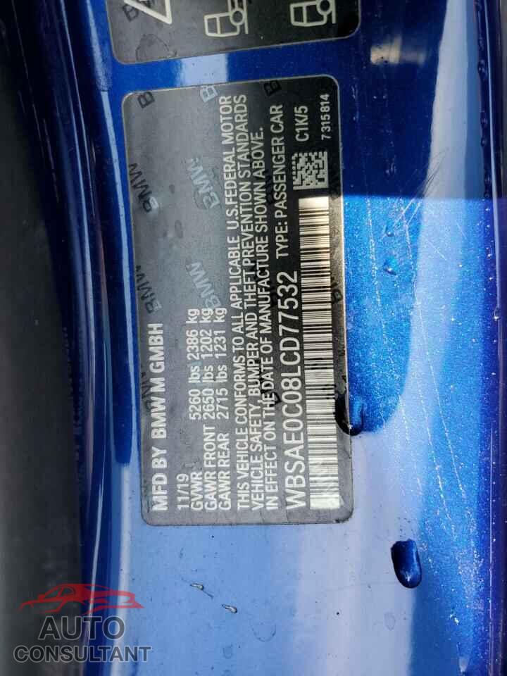 BMW M8 2020 - WBSAE0C08LCD77532