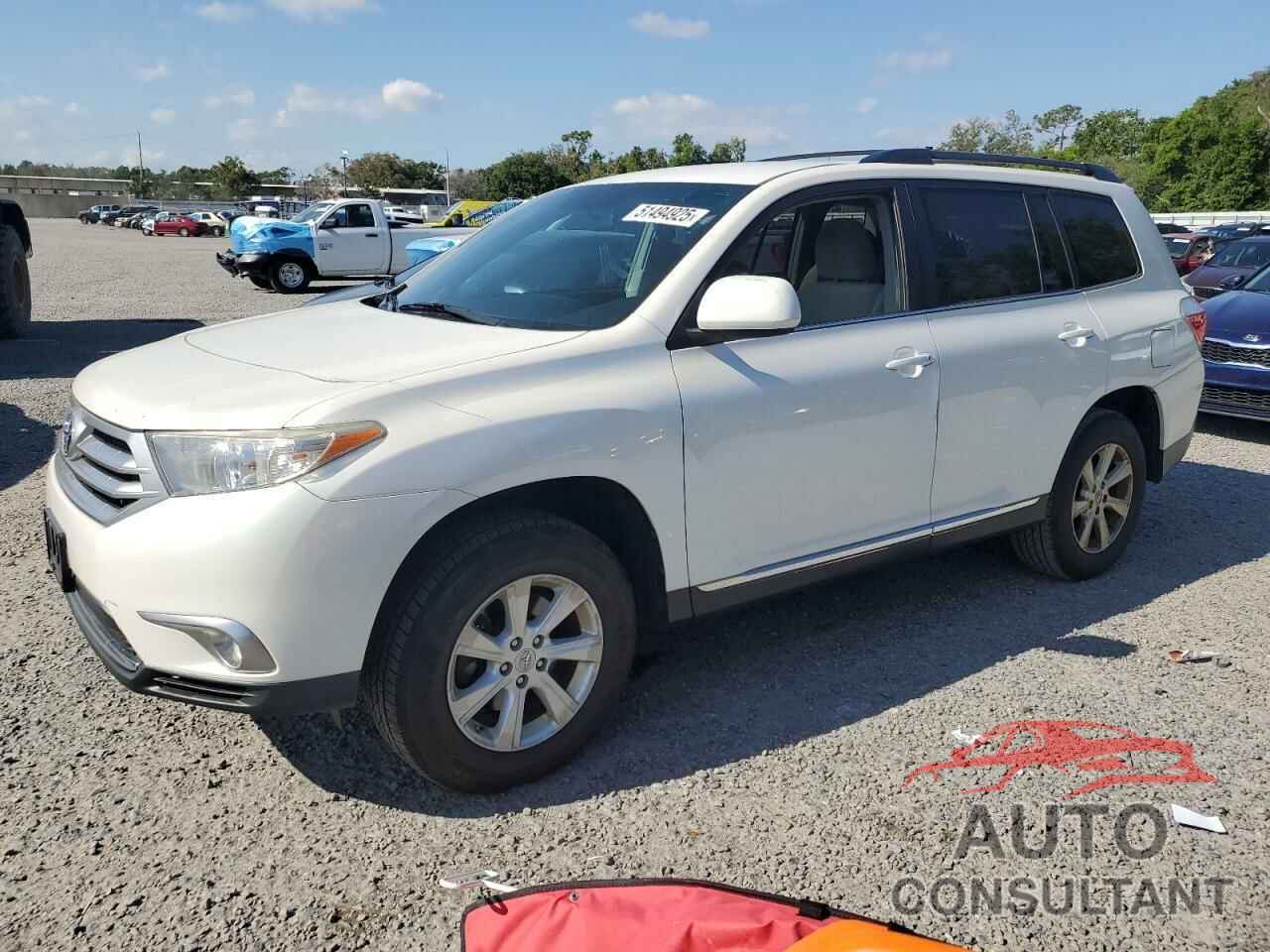 TOYOTA HIGHLANDER 2012 - 5TDZA3EH9CS017241