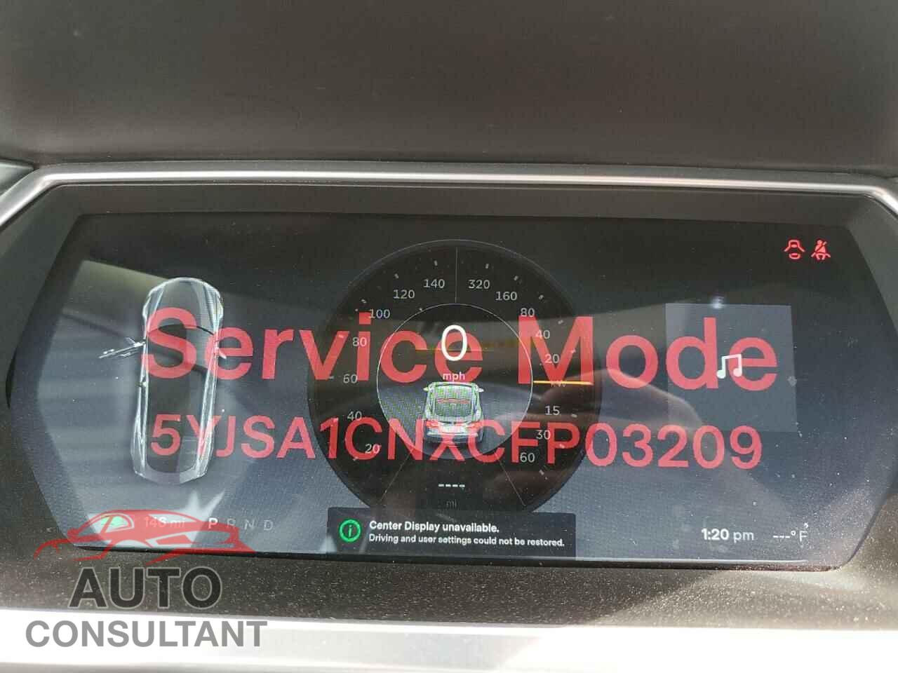 TESLA MODEL S 2012 - 5YJSA1CNXCFP03209