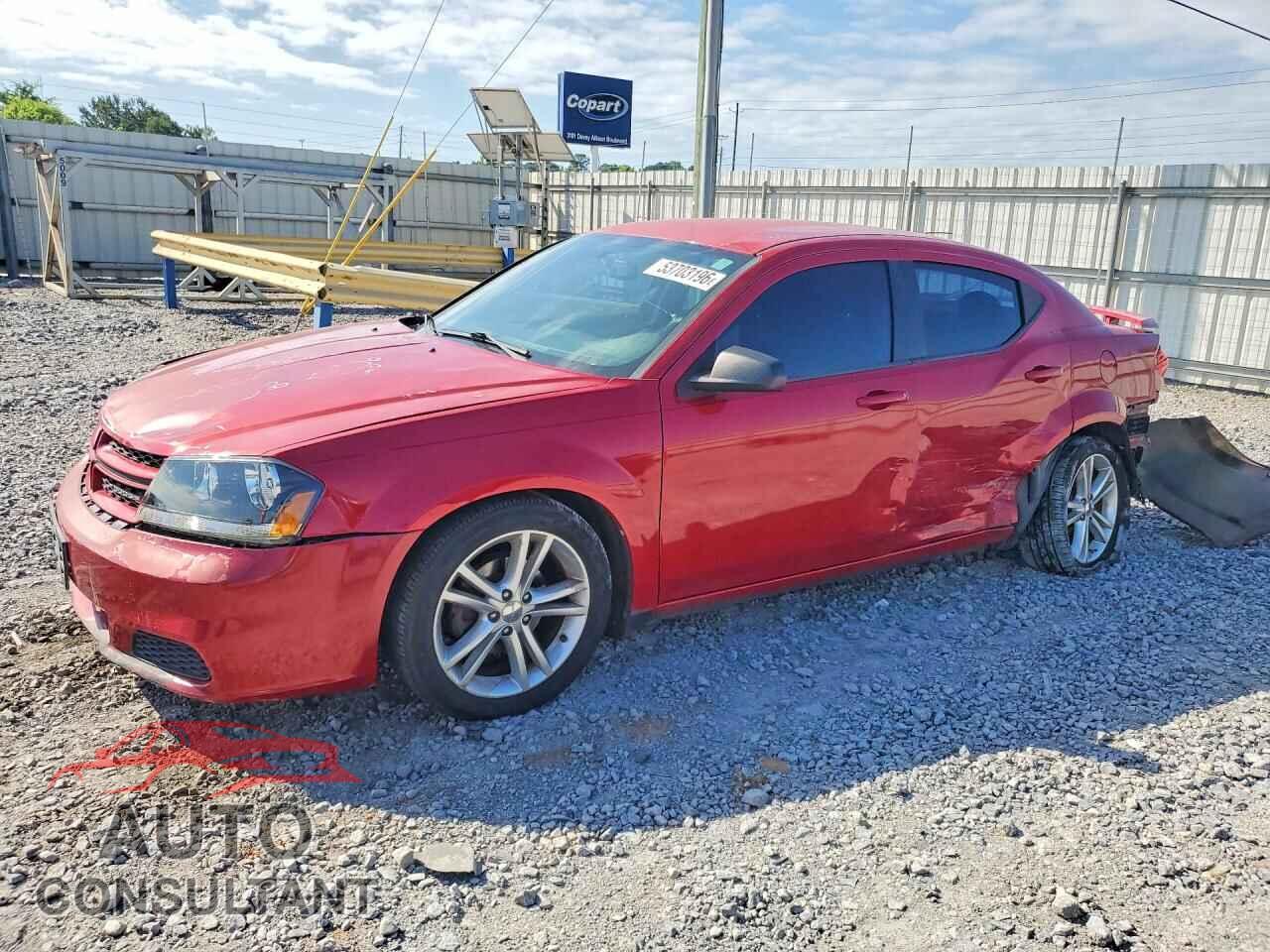 DODGE AVENGER 2013 - 1C3CDZAG4DN504839