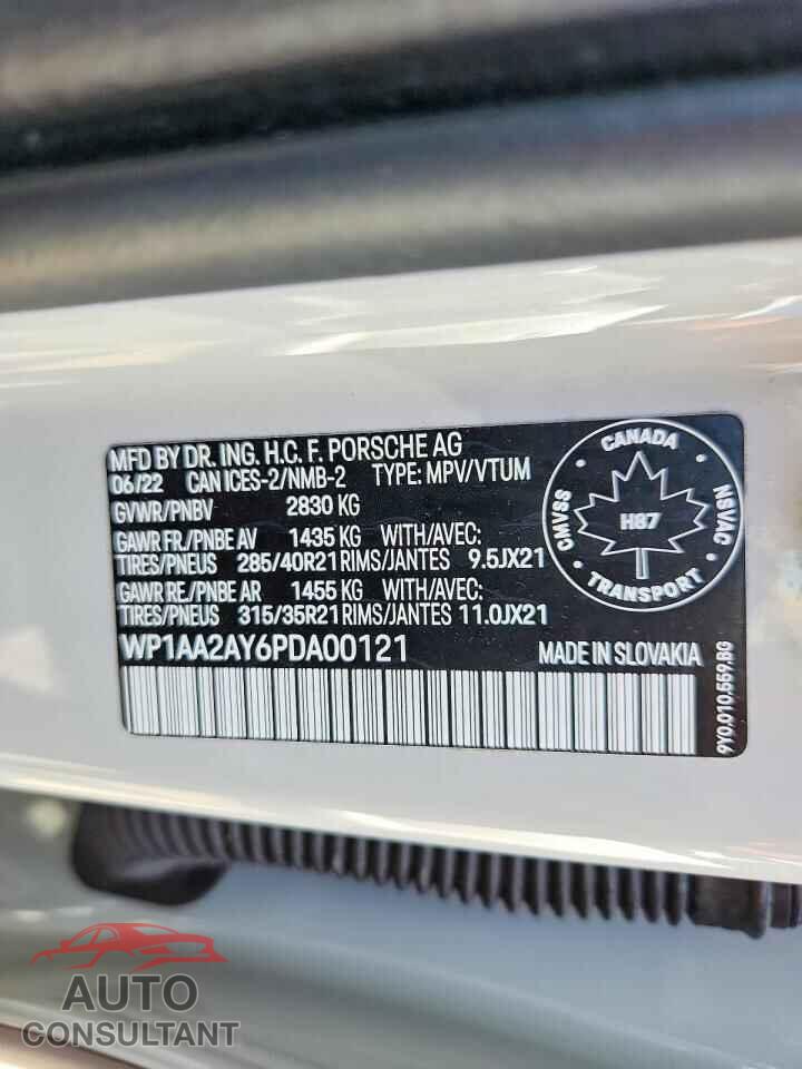 PORSCHE CAYENNE 2023 - WP1AA2AY6PDA00121
