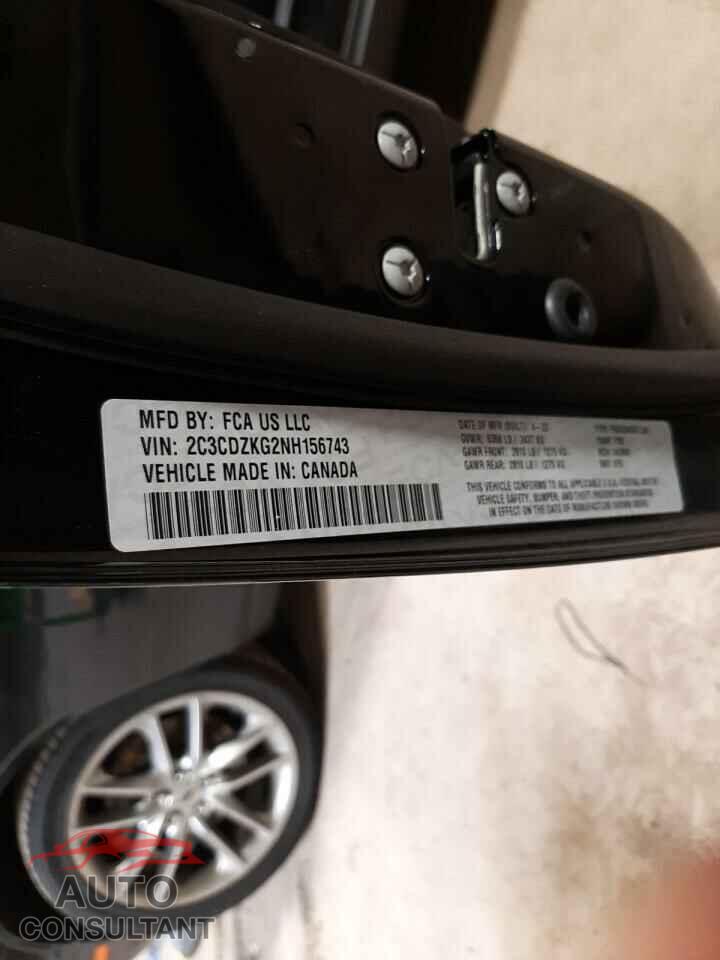 DODGE CHALLENGER 2022 - 2C3CDZKG2NH156743