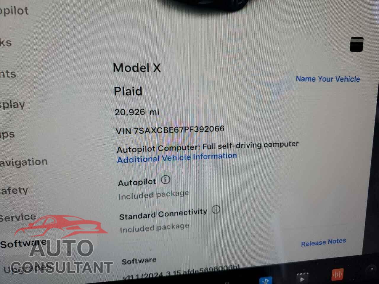 TESLA MODEL X 2023 - 7SAXCBE67PF392066