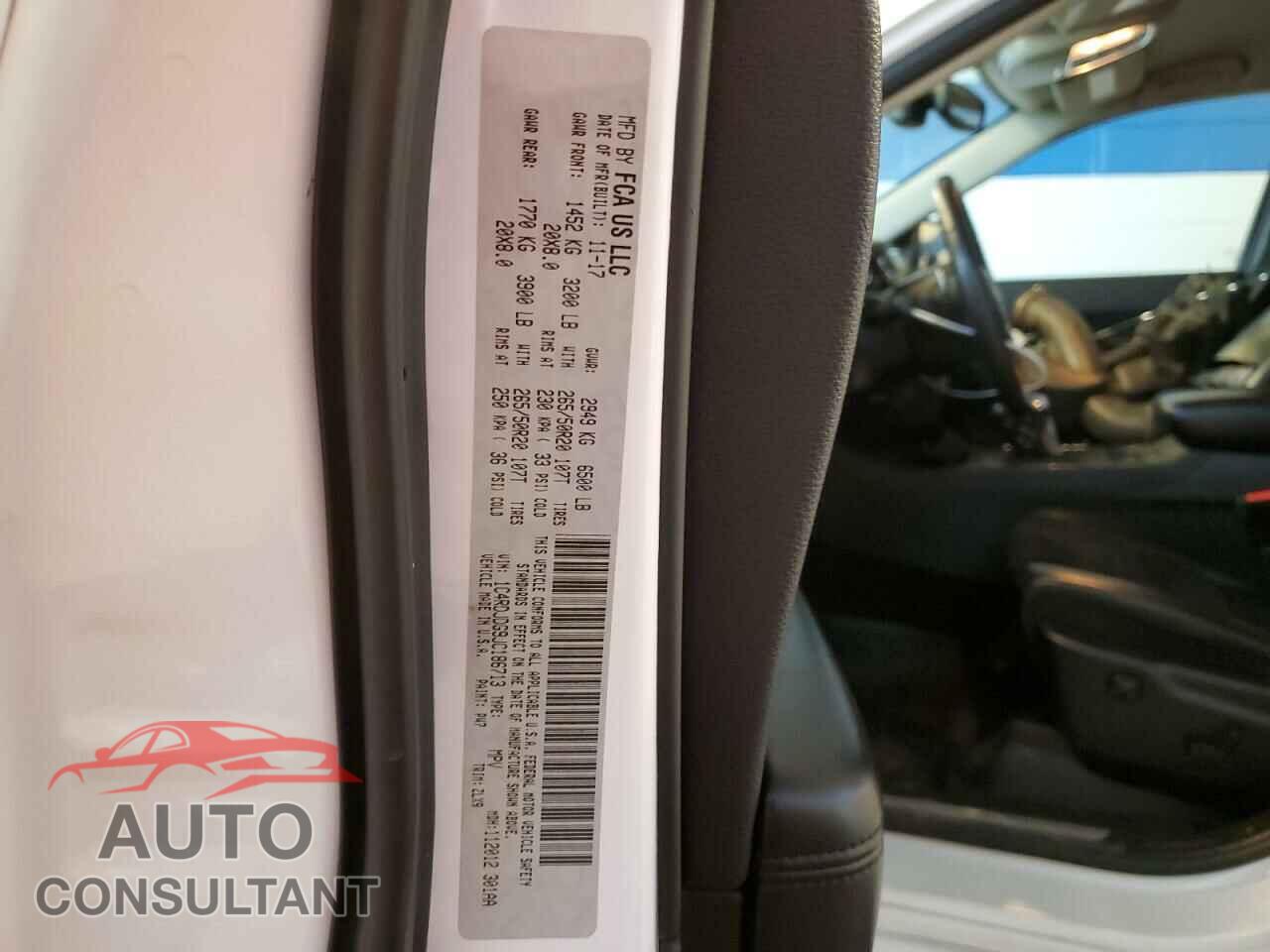 DODGE DURANGO 2018 - 1C4RDJDG9JC186713