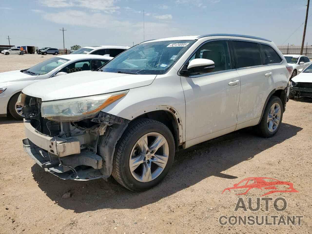 TOYOTA HIGHLANDER 2014 - 5TDYKRFH5ES020232