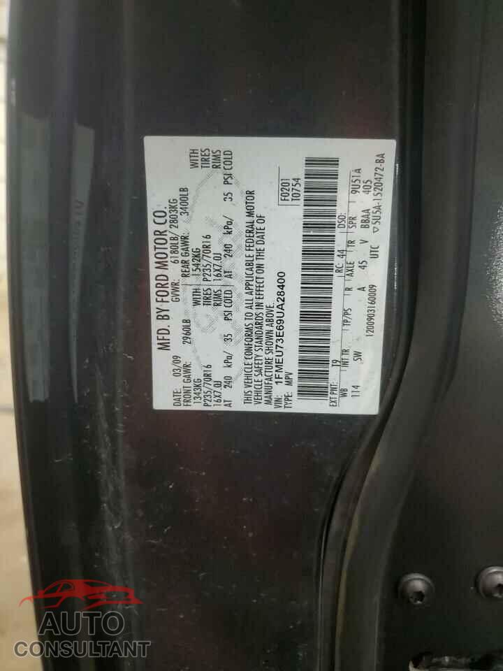 FORD EXPLORER 2009 - 1FMEU73E69UA28400