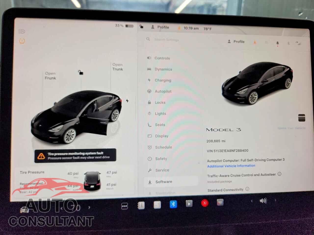 TESLA MODEL 3 2022 - 5YJ3E1EA8NF288400