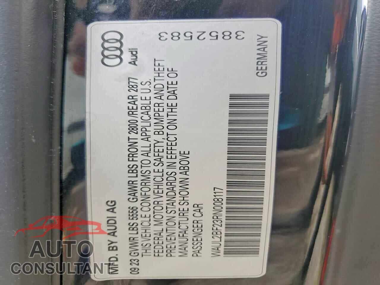 AUDI A6 2024 - WAUL2BF23RN008117