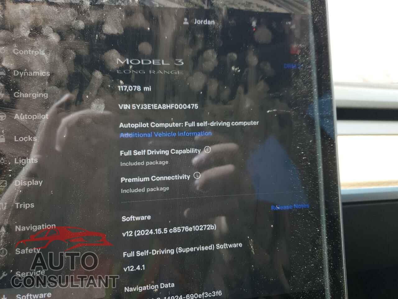TESLA MODEL 3 2017 - 5YJ3E1EA8HF000475