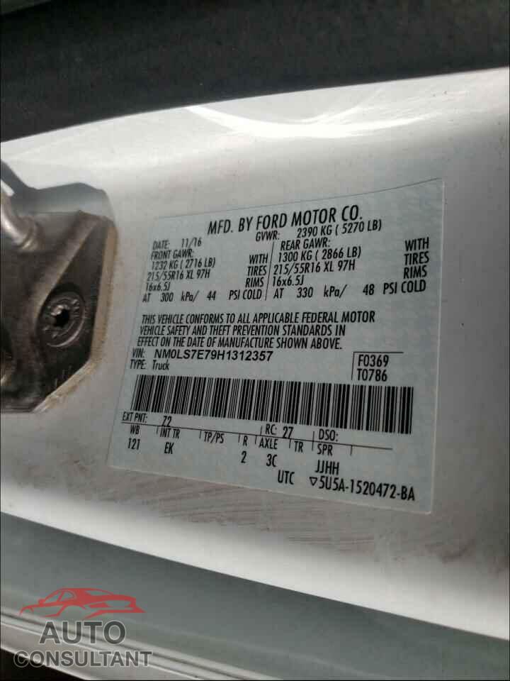 FORD TRANSIT CO 2017 - NM0LS7E79H1312357