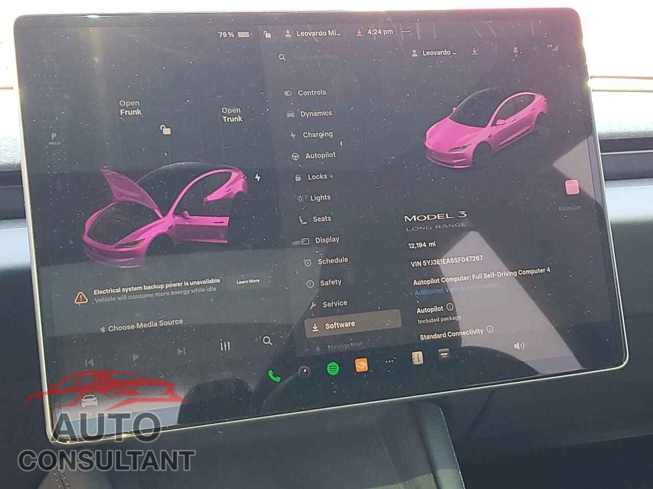 TESLA MODEL 3 2025 - 5YJ3E1EA6SF047267