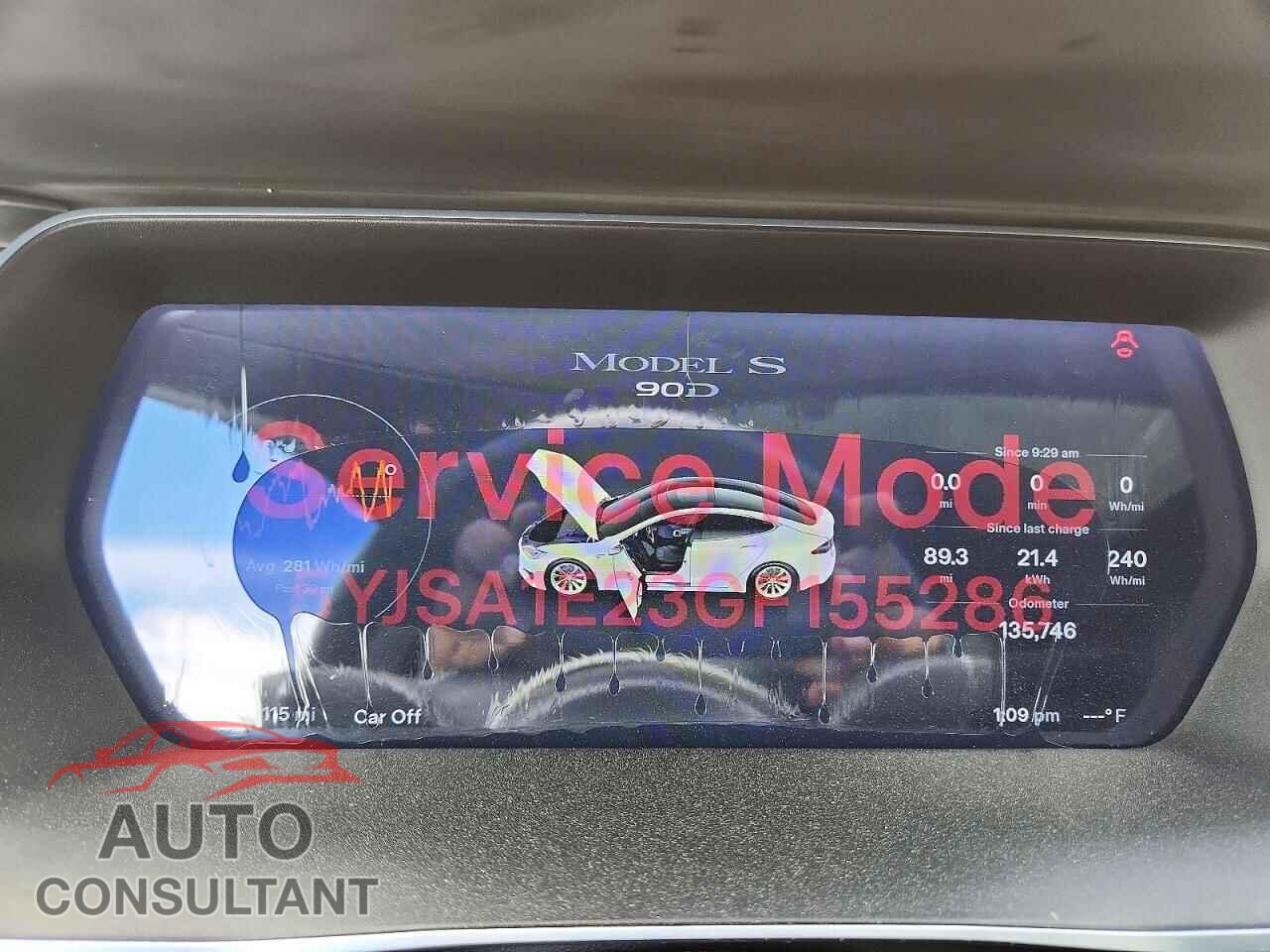 TESLA MODEL S 2016 - 5YJSA1E23GF155286