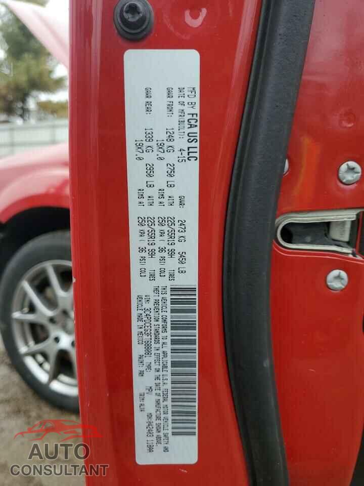 DODGE JOURNEY 2015 - 3C4PDCEG3FT688081