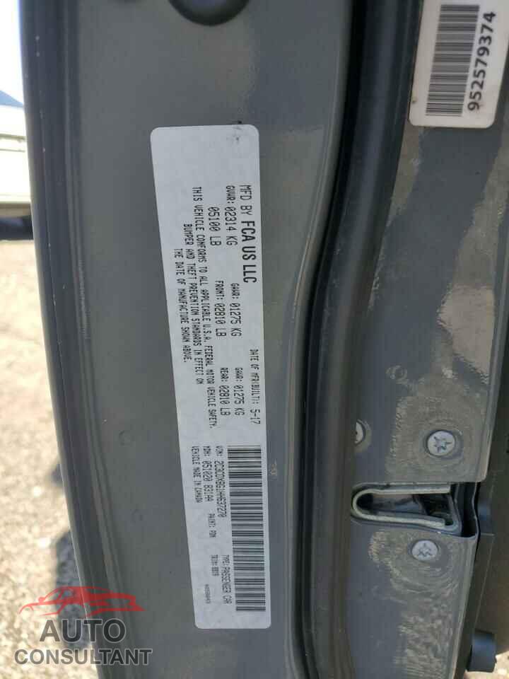 DODGE CHARGER 2017 - 2C3CDXBG1HH637270