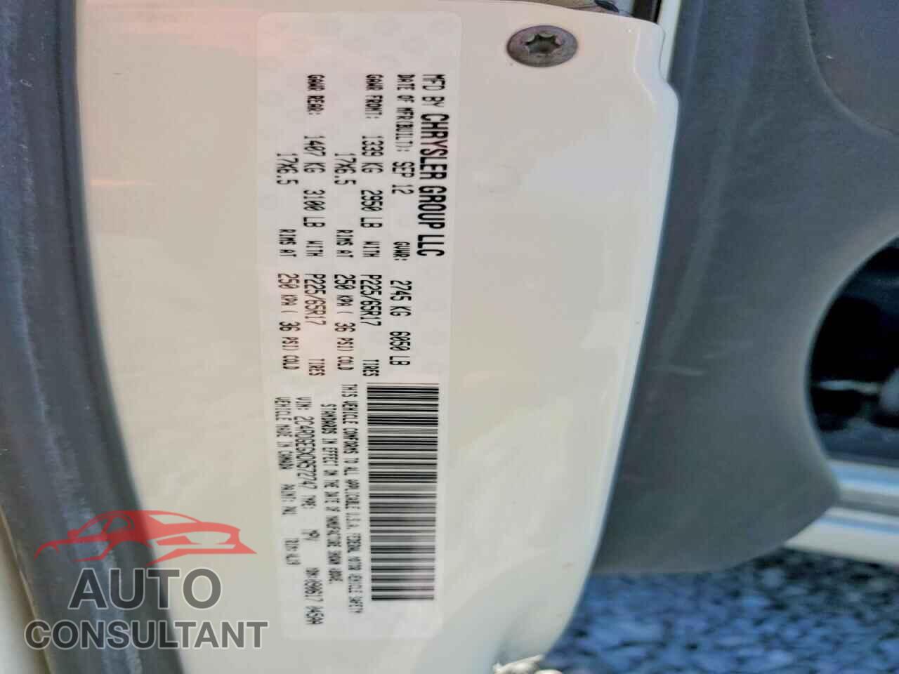 DODGE CARAVAN 2013 - 2C4RDGEGXDR572747