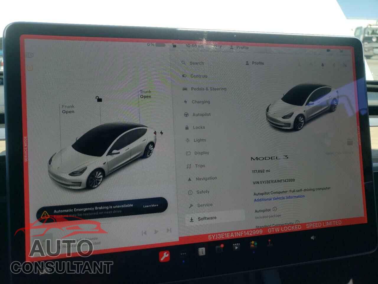 TESLA MODEL 3 2022 - 5YJ3E1EA1NF142999
