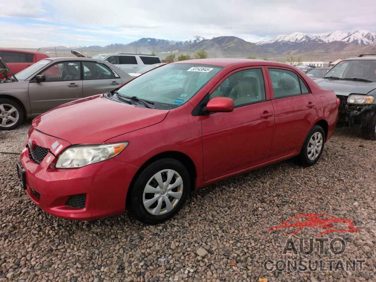 TOYOTA COROLLA 2009 - 2T1BU40E09C103230