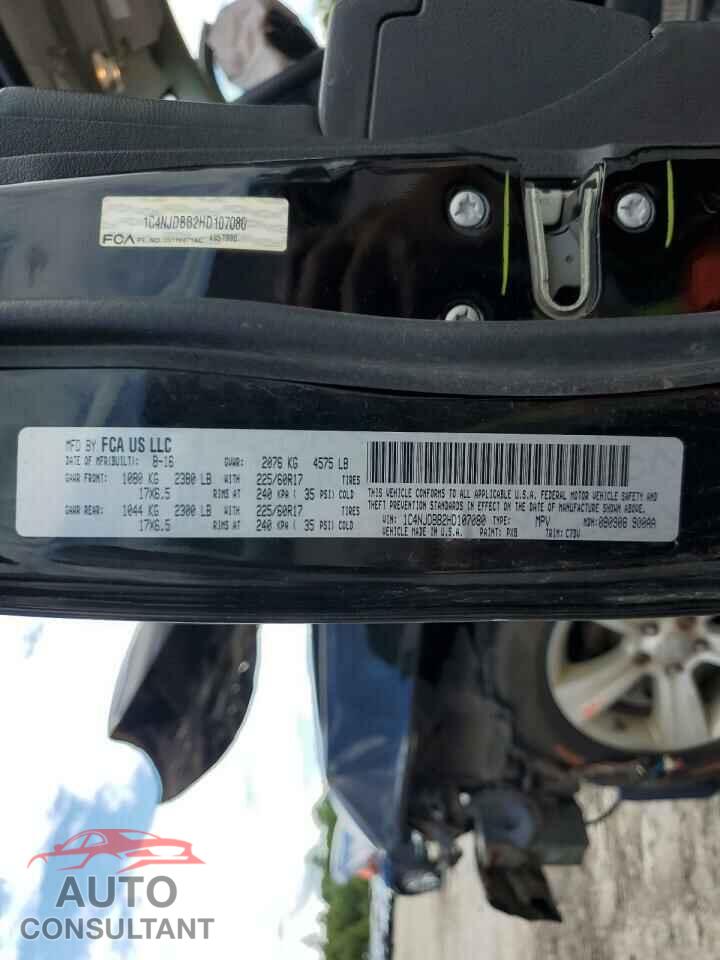 JEEP COMPASS 2017 - 1C4NJDBB2HD107080