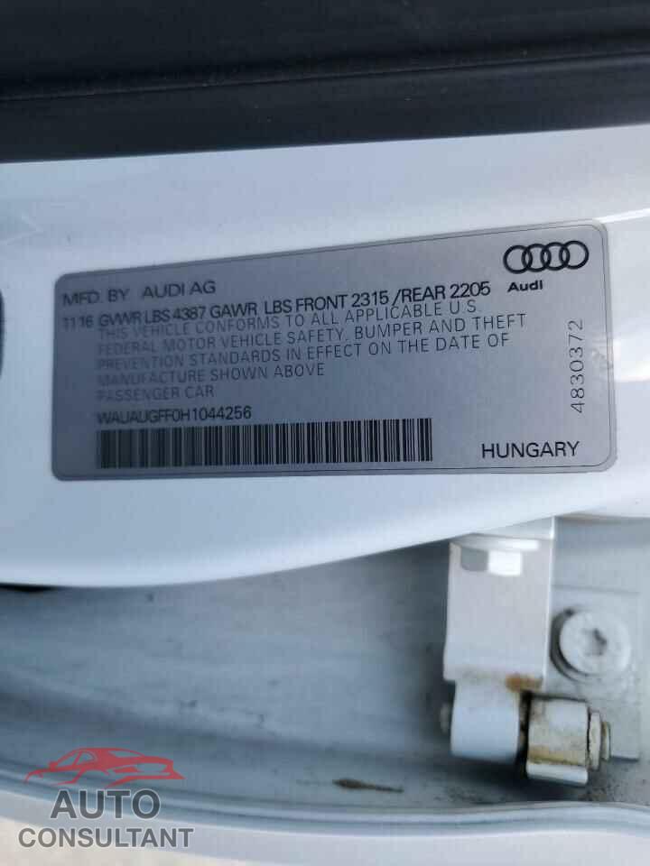 AUDI A3 2017 - WAUAUGFF0H1044256
