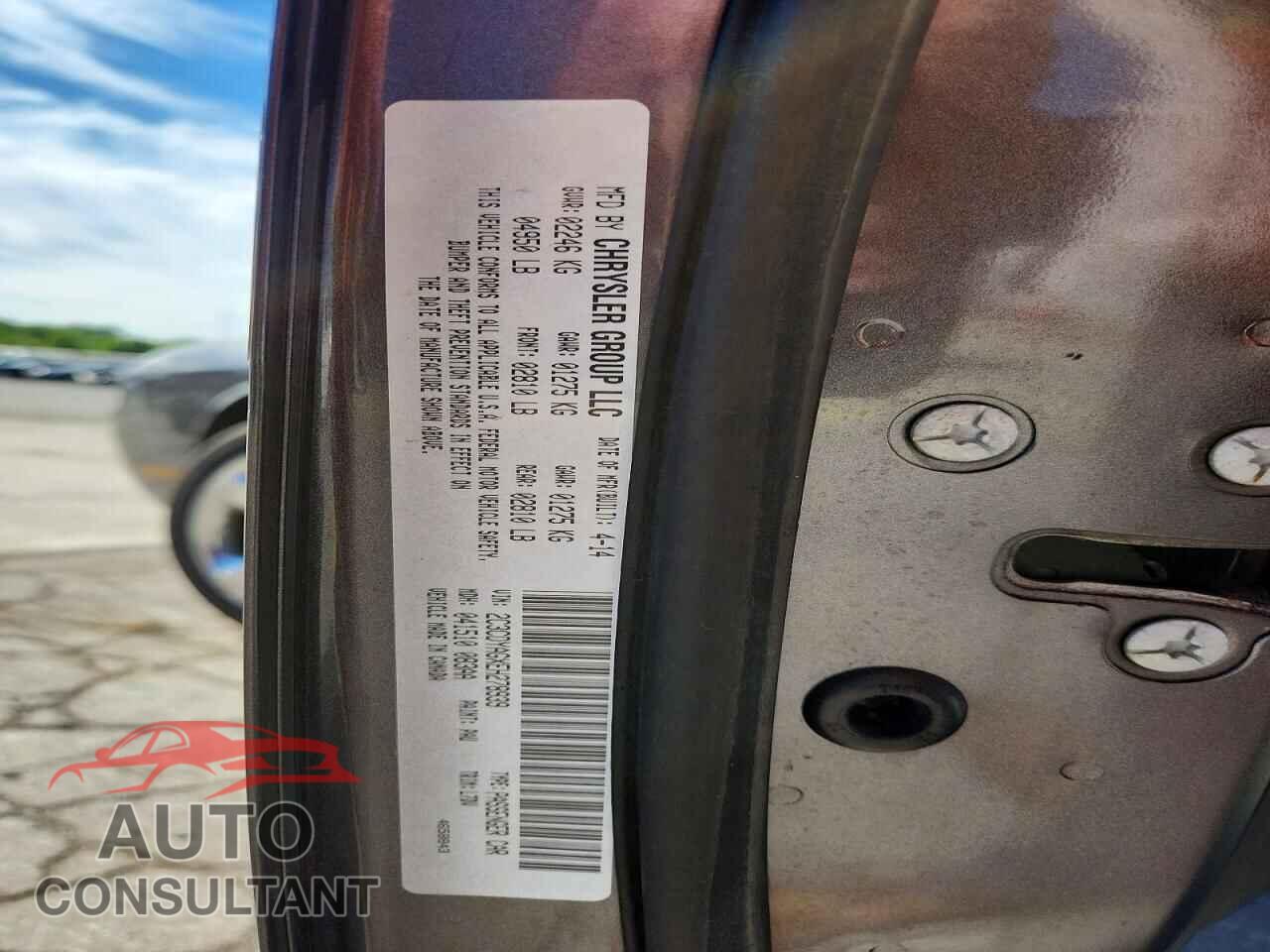 DODGE CHALLENGER 2014 - 2C3CDYAGXEH278939
