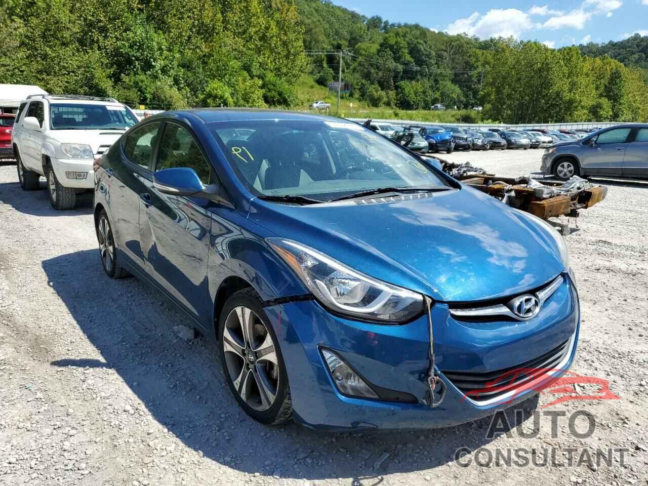 HYUNDAI ELANTRA 2014 - KMHDH4AH9EU064443