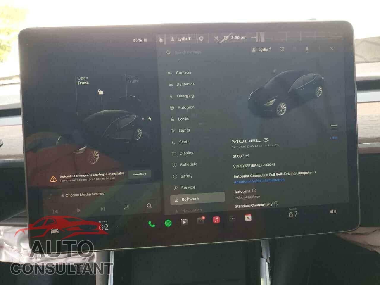 TESLA MODEL 3 2020 - 5YJ3E1EA4LF793041