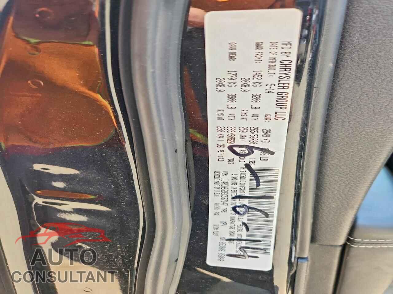 DODGE DURANGO 2014 - 1C4RDHEG9EC537147