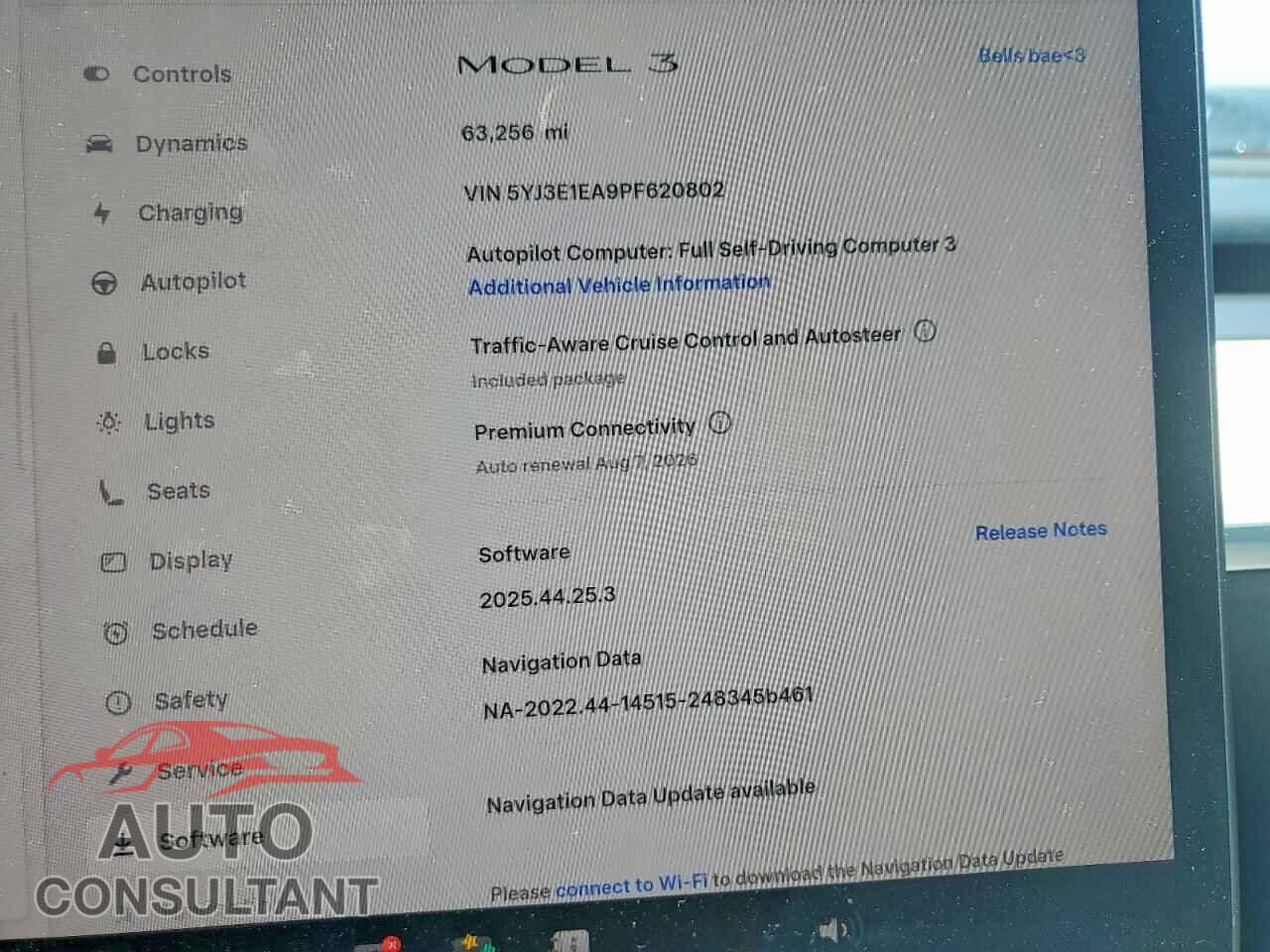 TESLA MODEL 3 2023 - 5YJ3E1EA9PF620802