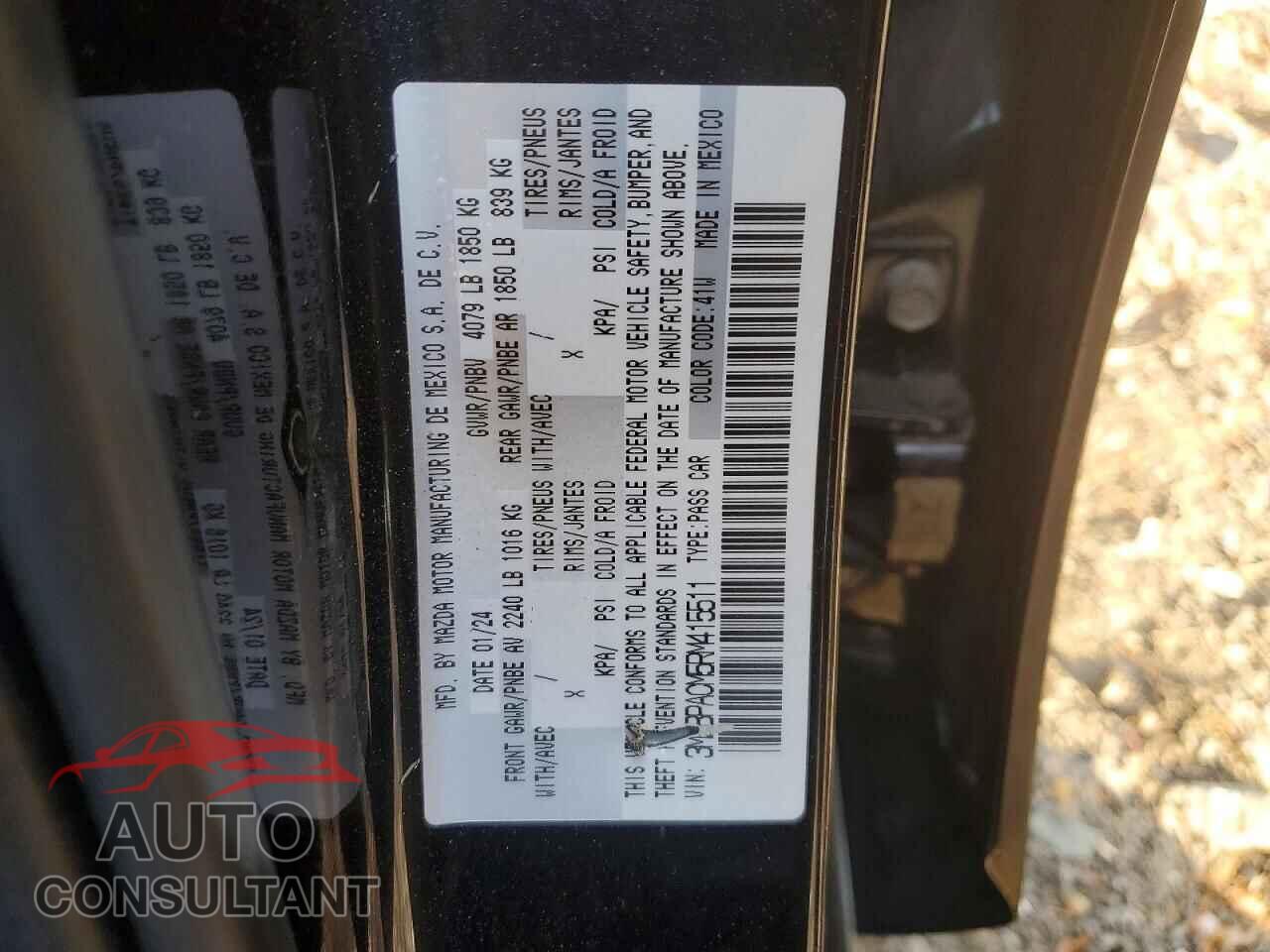 MAZDA 3 2024 - 3MZBPACM5RM415511