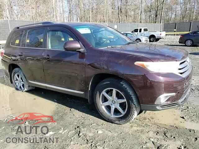 TOYOTA HIGHLANDER 2012 - 5TDBK3EH0CS152011