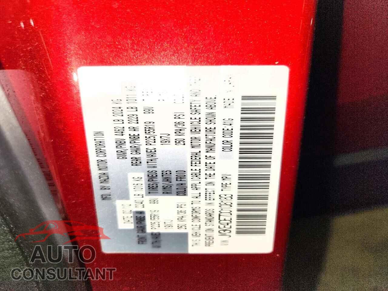 MAZDA CX-5 2013 - JM3KE4DE7D0108183