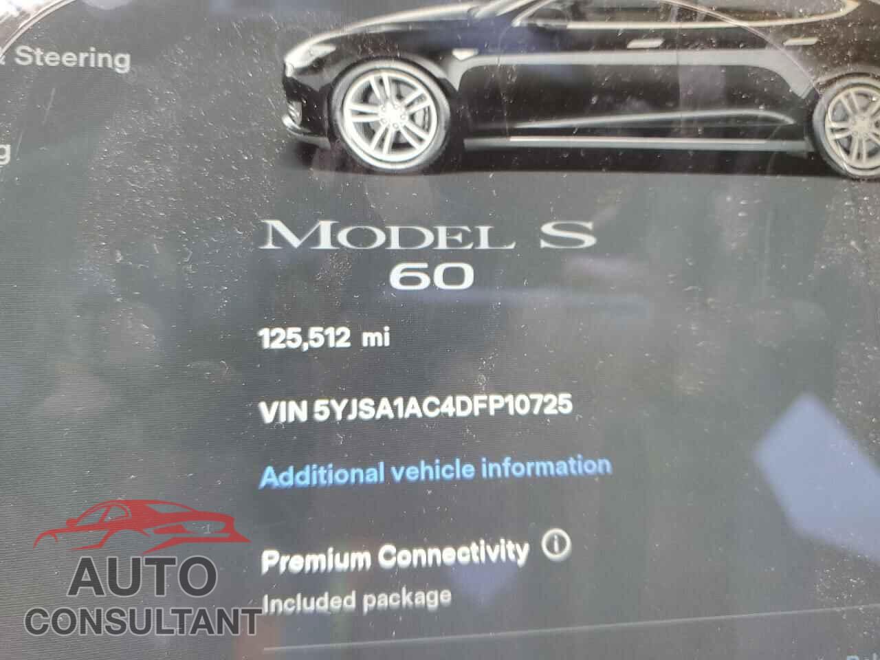 TESLA MODEL S 2013 - 5YJSA1AC4DFP10725