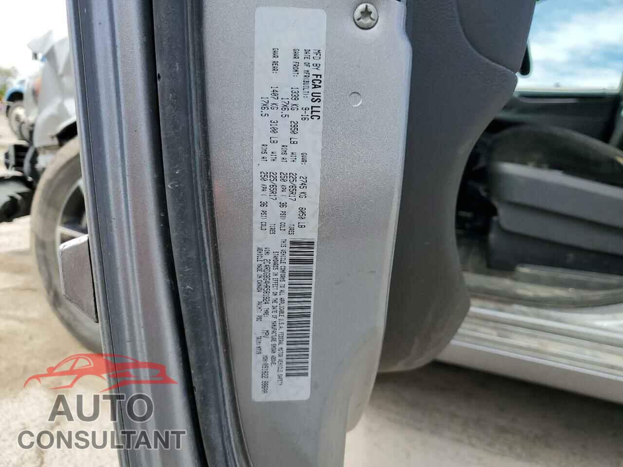 DODGE CARAVAN 2017 - 2C4RDGBG4HR581924