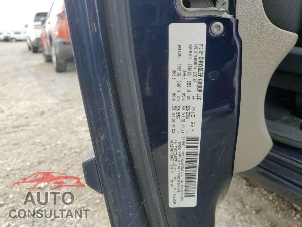 DODGE CARAVAN 2013 - 2C4RDGCG8DR651269