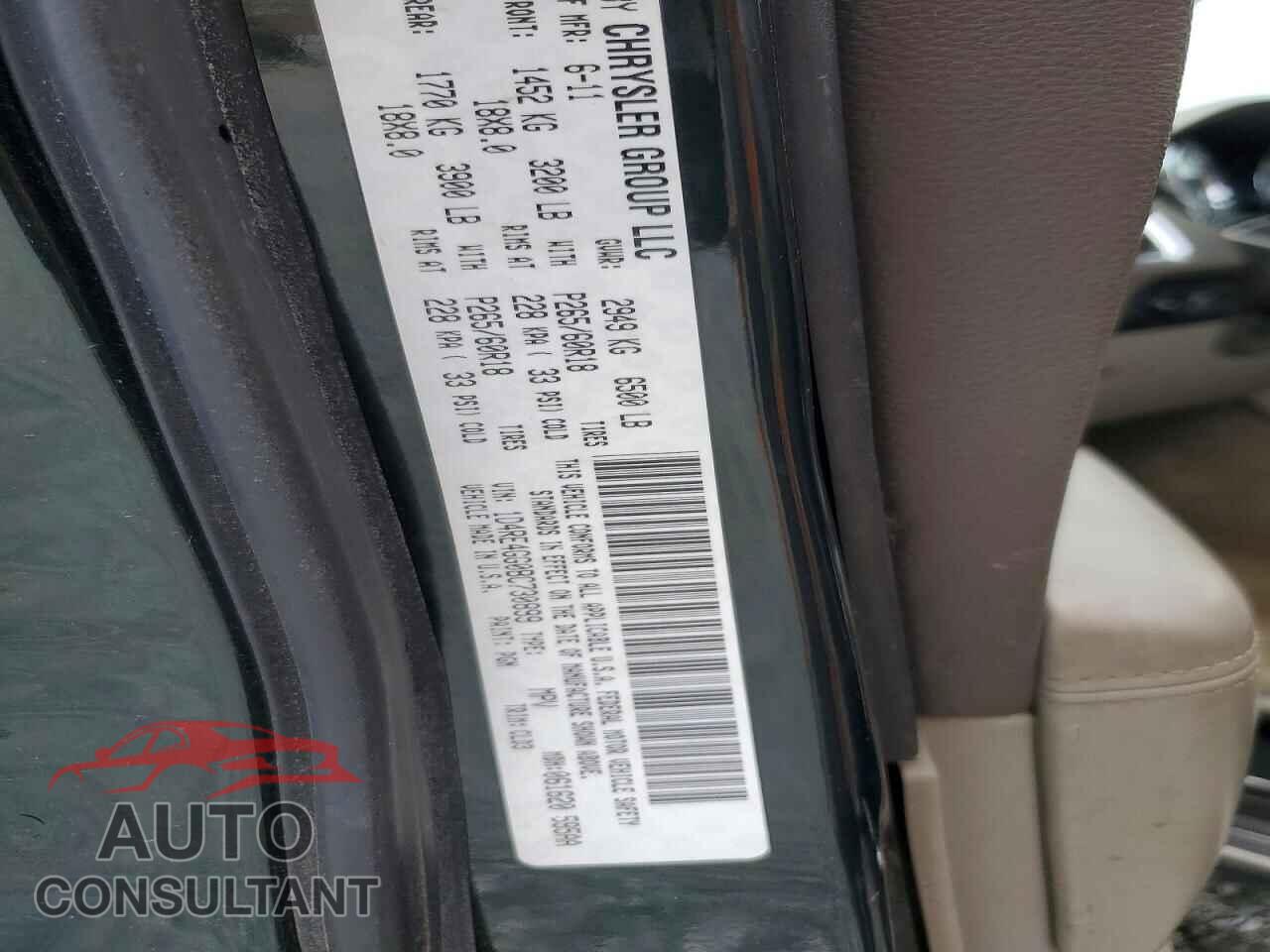 DODGE DURANGO 2011 - 1D4RE4GG0BC730899