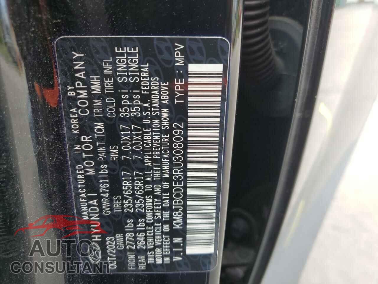 HYUNDAI TUCSON 2024 - KM8JBCDE3RU308092
