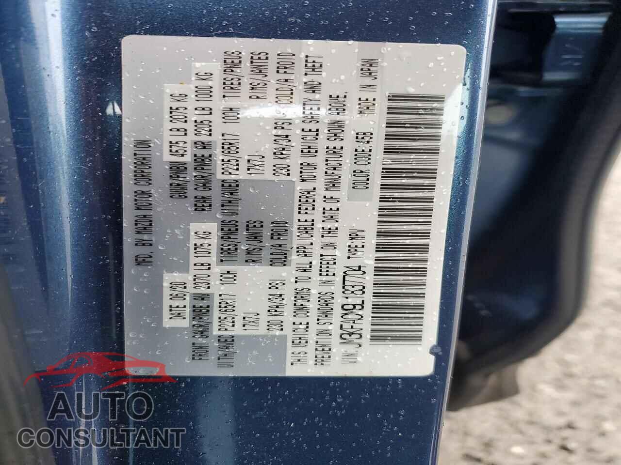 MAZDA CX-5 2020 - JM3KFACM9L1837704