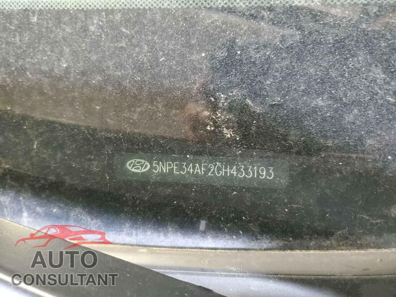 HYUNDAI SONATA 2016 - 5NPE34AF2GH433193