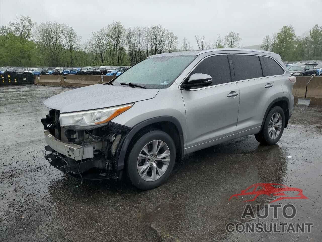 TOYOTA HIGHLANDER 2015 - 5TDJKRFH9FS224101