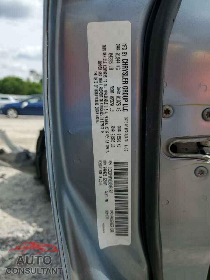 DODGE DART 2013 - 1C3CDFBA6DD309162
