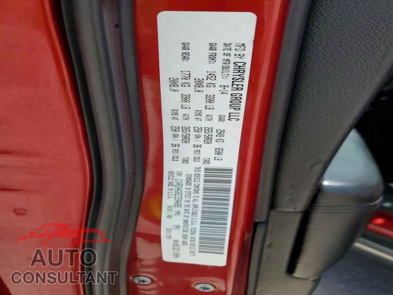 DODGE DURANGO 2014 - 1C4RDHAG6EC594685