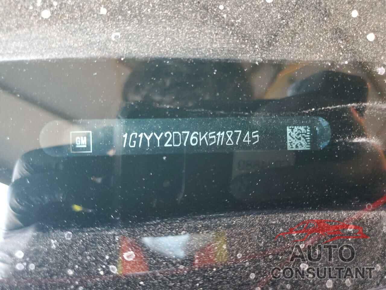 CHEVROLET CORVETTE 2019 - 1G1YY2D76K5118745