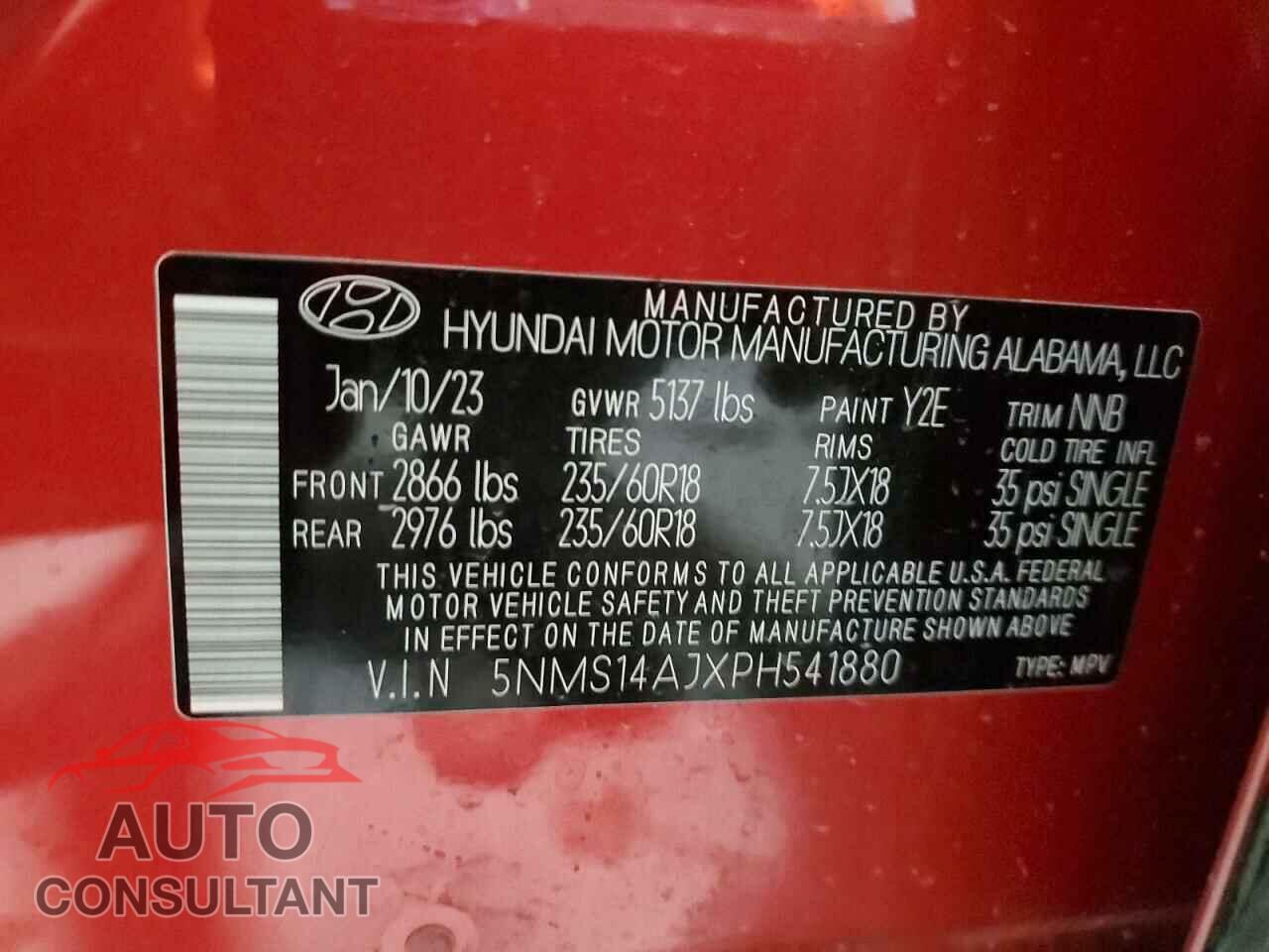 HYUNDAI SANTA FE 2023 - 5NMS14AJXPH541880