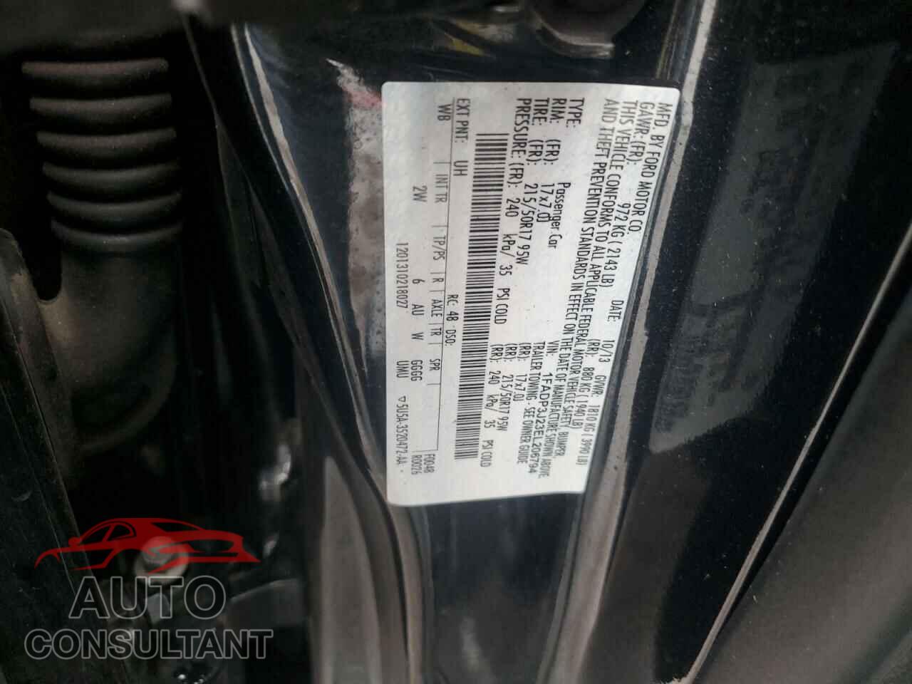 FORD FOCUS 2014 - 1FADP3J23EL206794