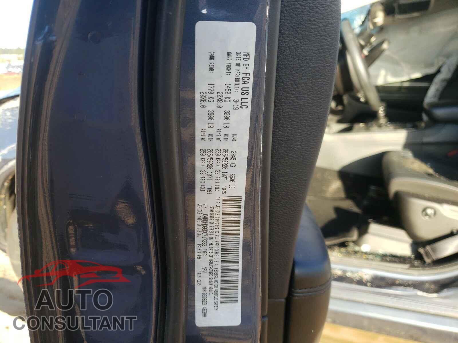 DODGE DURANGO 2019 - 1C4RDHDG6KC717232