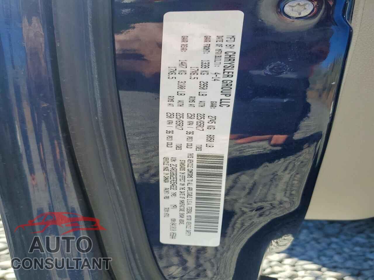 DODGE CARAVAN 2014 - 2C4RDGBG2ER354632