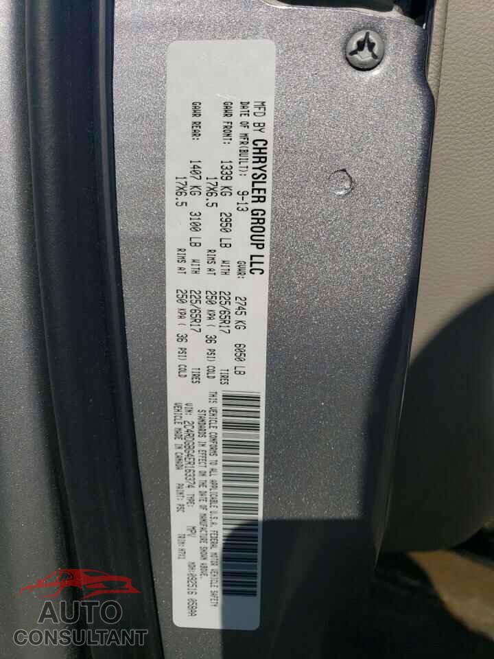DODGE CARAVAN 2014 - 2C4RDGBG4ER163374